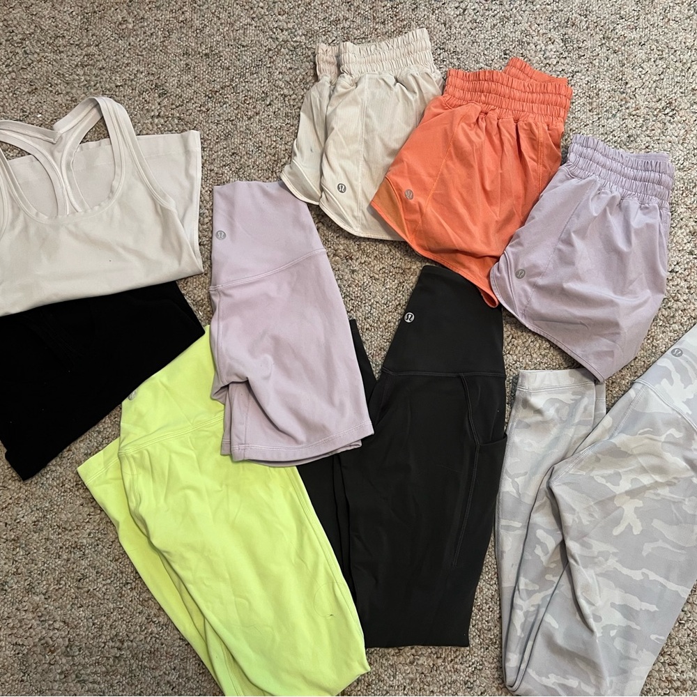 Lululemon Bundle - shorts, leggings & tanks